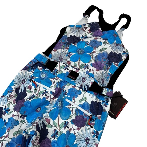 Bogner FIRE+ICE x LoveShackFancy Ivie Floral Ski Bib Pants XS Rare NWT - Picture 10 of 16